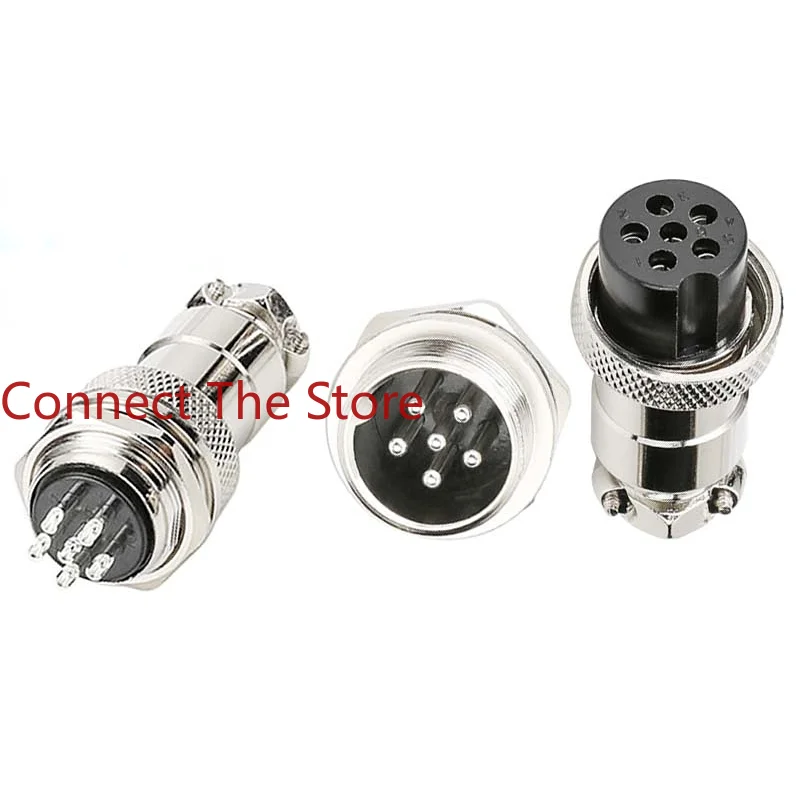 

2PCS Aviation Plug GX20-6-core M20-6P Connector GX20 GX20-6