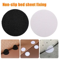 105pc non slip stickers self adhesive hook loop fastener tape locking dots bed sheet sofa fix clip floor rug carpet mat gripper