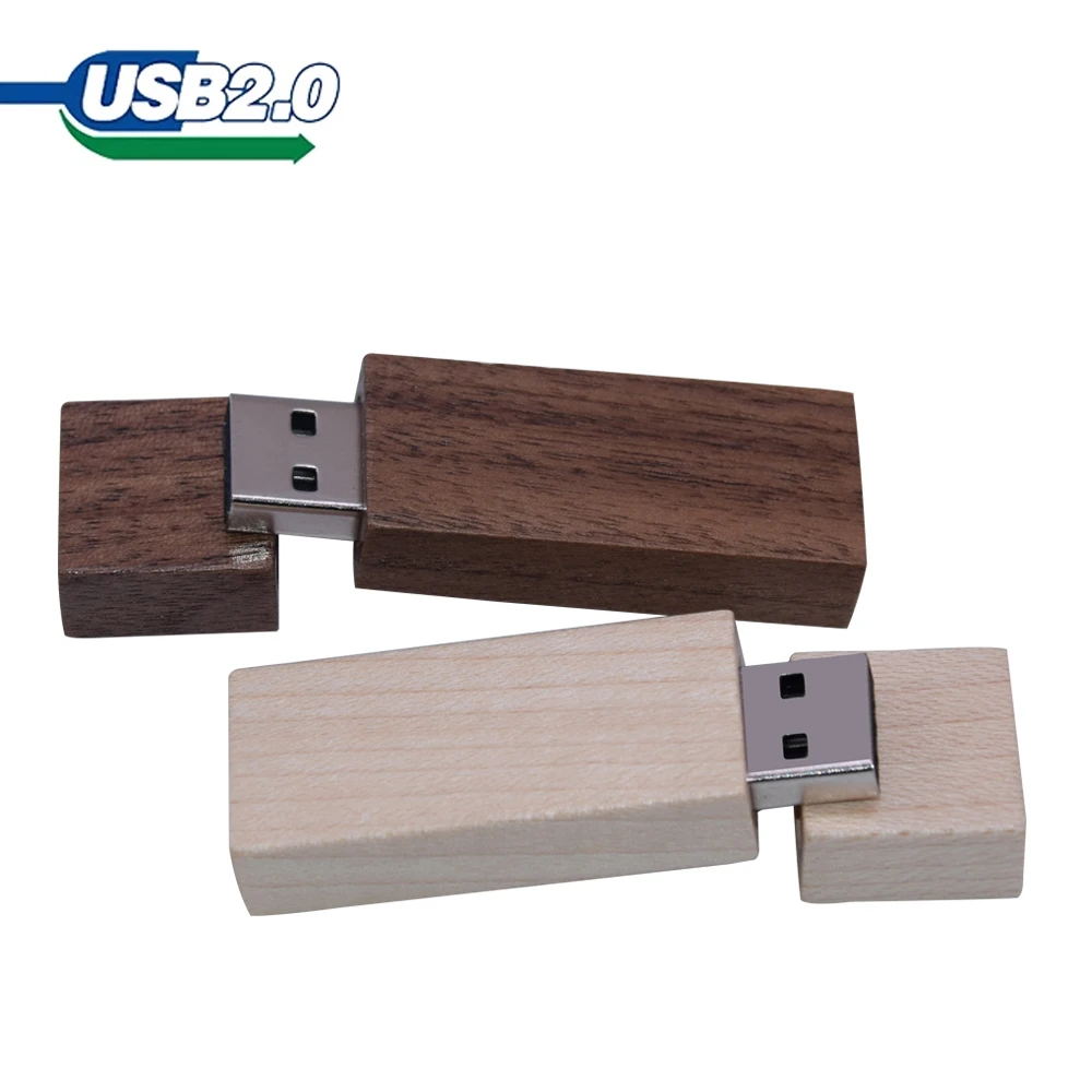 

5pcs USB Flash Drive 128GB Memory Stick 2.0 Wooden Logo Personal Customized Pendrive 4GB 8GB 16GB 32GB 64GB Wedding Gift