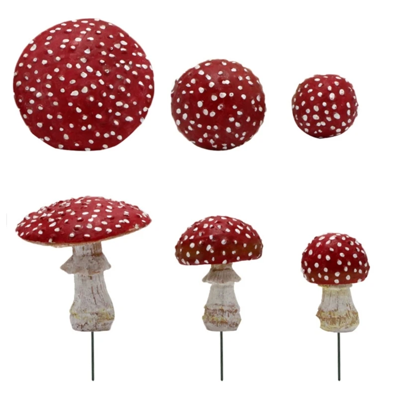 

Светящиеся грибы, садовые стойки, двор, знаки, уличный силуэт, комнатные украшения для сказочного сада, газона, декор M76D, 3 шт.