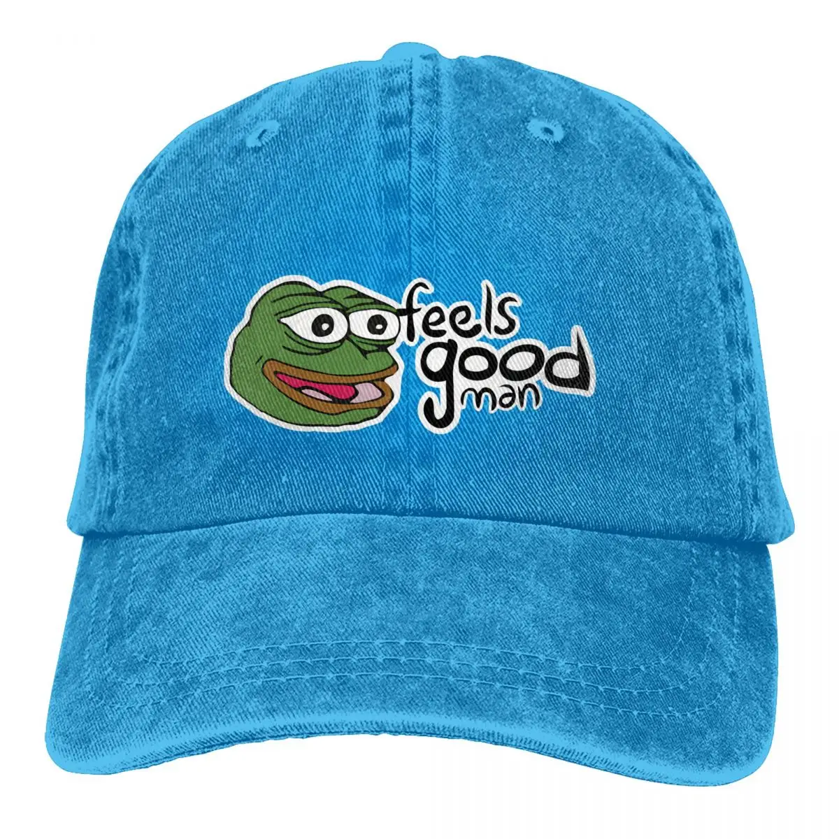 

Good Man Baseball Caps Peaked Cap Pe Pe Green Frog Sun Shade Hats for Men Women