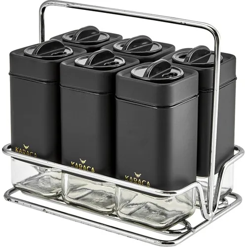 Авангардный Набор из 7 предметов икры Черное золото украшение для кальяна поезд