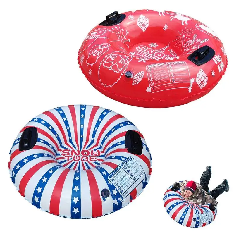 

Snow Ski Ring Inflatable Snow Sled For Kids And Adults Inflatable Toboggan Snow Toys Heavy Duty Sled For Outdoor Winter Fun