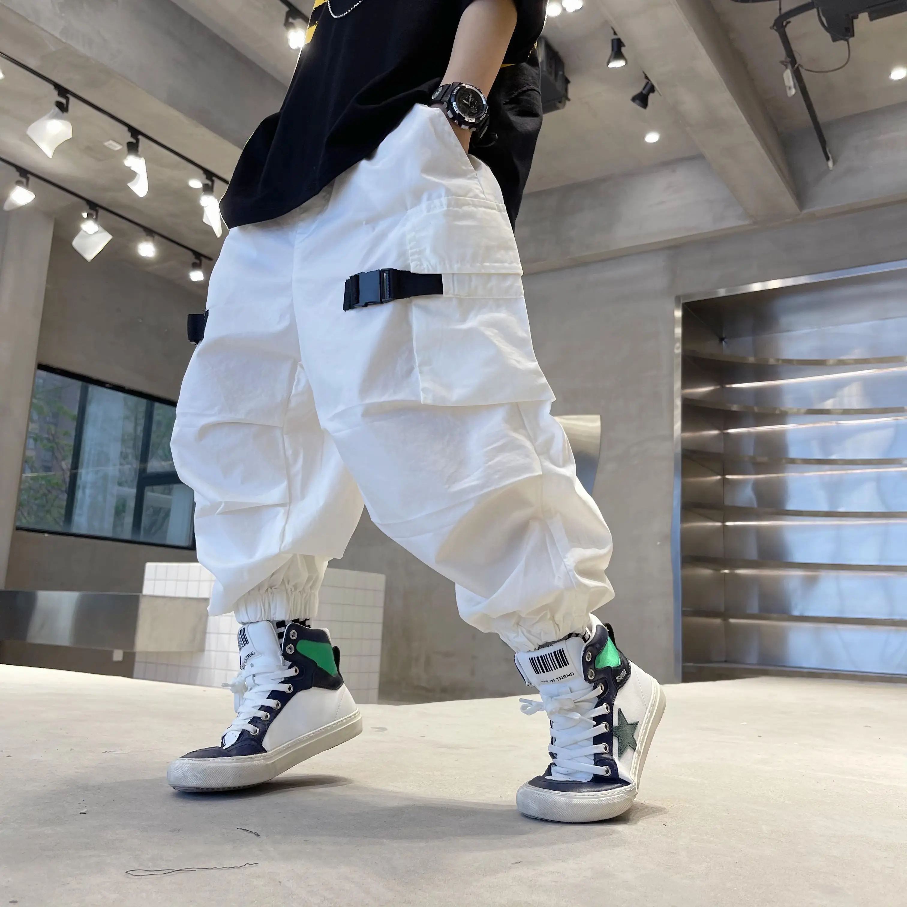 

2023 Korean Baby Pants Boy Loose Harem Pants Cotton and Linen Boys Clothes Kids Clothes Summer Thin Mosquito Pants