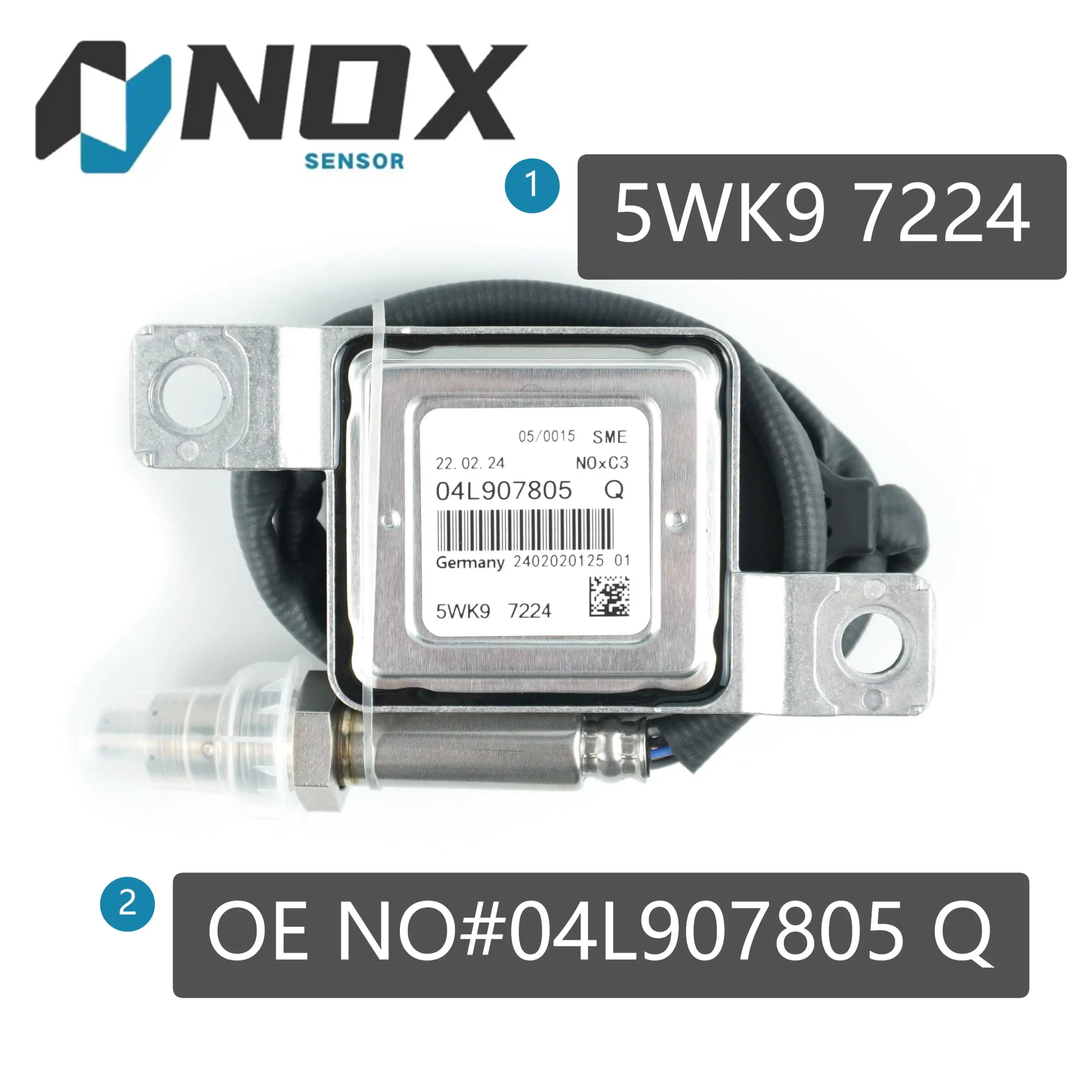 Датчик 04L907805Q 5WK97224 Nox для VW Tiguan Caddy 2.0TDI AUDI A3 Sportback A4 Avant A5 A6 A7 A8 Q7 MPV 04L907805 5WK9 7224