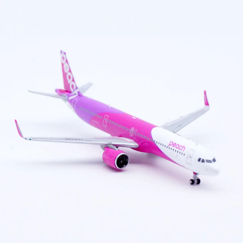 EW421N015 Коллекционный самолет из сплава в подарок JC Wings 1:400 Peach Airlines Airbus A321neo Литой