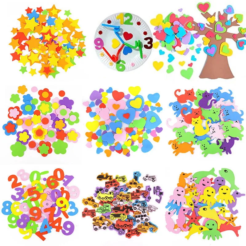 3D вспененный этиленвинилацетат, звезда, сердце, транспортное средство, смешанные цвета, самоклеящиеся детские строительные игрушки DIY, подарок 3D вспененный этиленвинилацетат, звезда, сердце, транспортное средство, смешанные цвета, самоклеящиеся детские строительные игрушки DIY, подарок