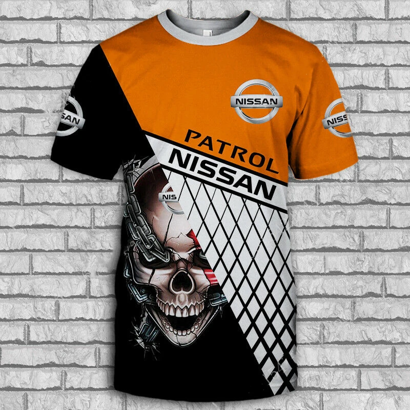 

2022 Summer Hot Sale Men's Nissan Logo Clothing Club Casual Party Entertainment Short Sleeve Harajuku Punk Plus Size T Shirt