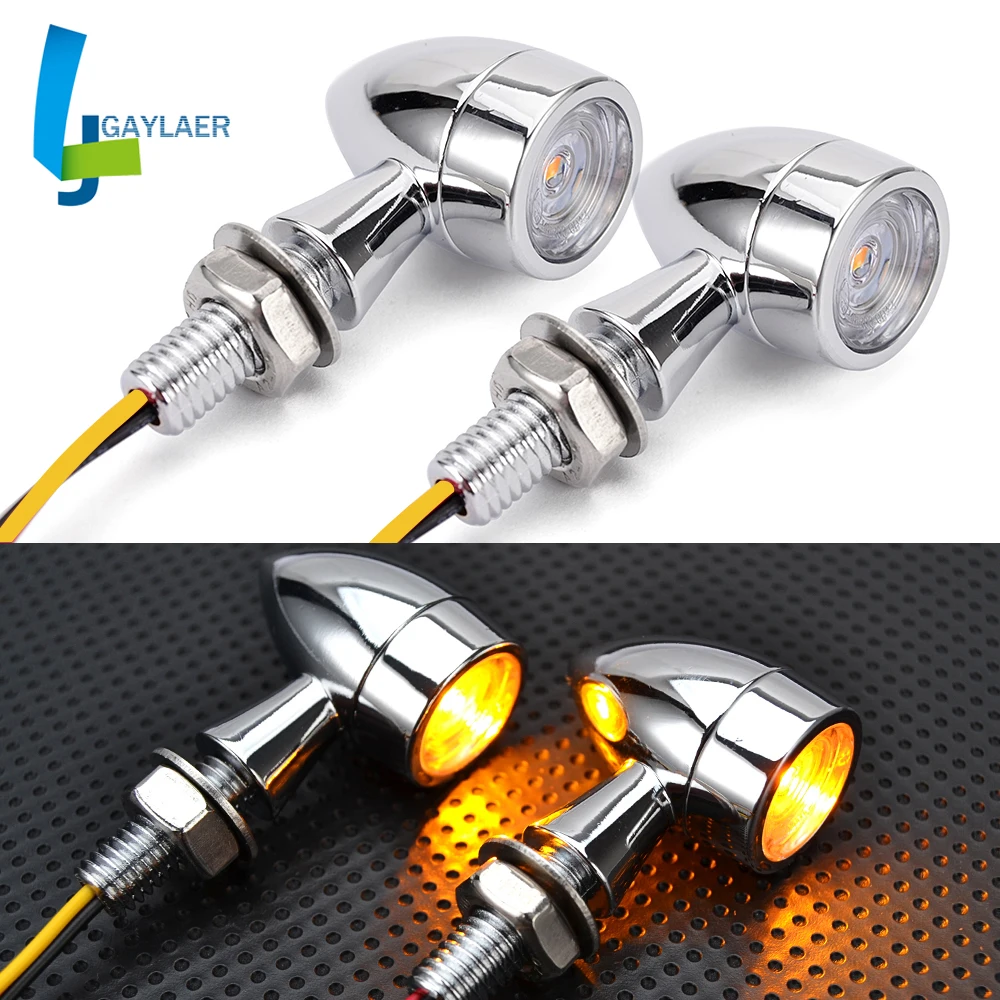 

2/4 шт., СВЕТОДИОДНЫЕ указатели поворота для мотоцикла, 12 В