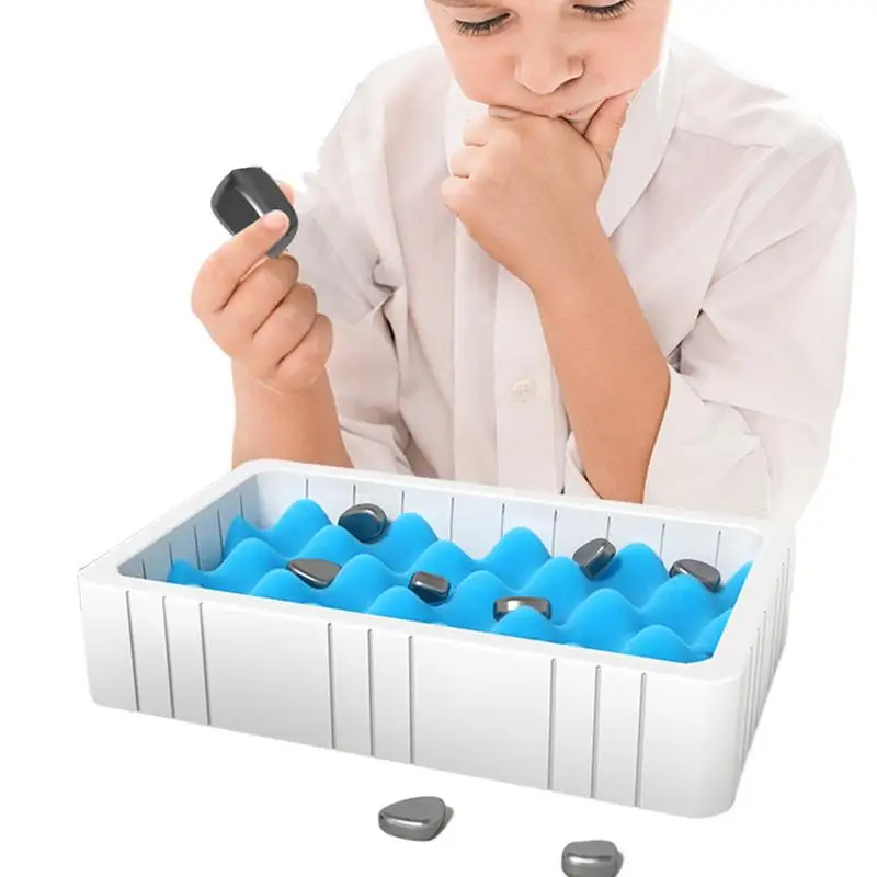 

Chess Games Magnetic Effect Chess Set Casual Puzzle Magnet Battle Table Game Set Children's Magnetic Effect Chess Family Party