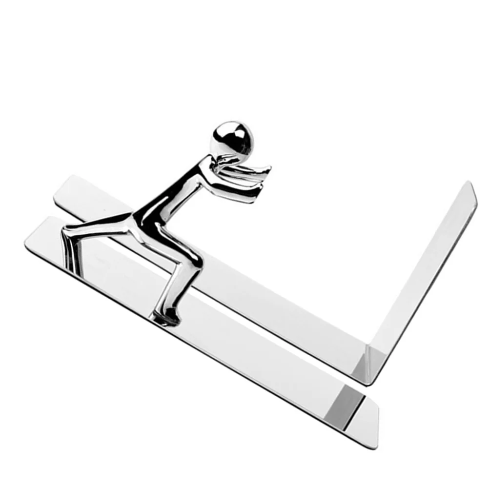 

Creative Bookshelf Stand Supply Desktop Silver Decor Accessory Decorative Organizer Heavy Duty