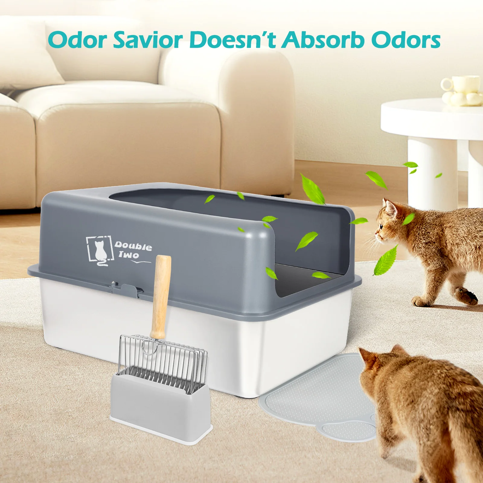 Контейнер для наполнителя из нержавеющей стали контейнер кошачьего туалета