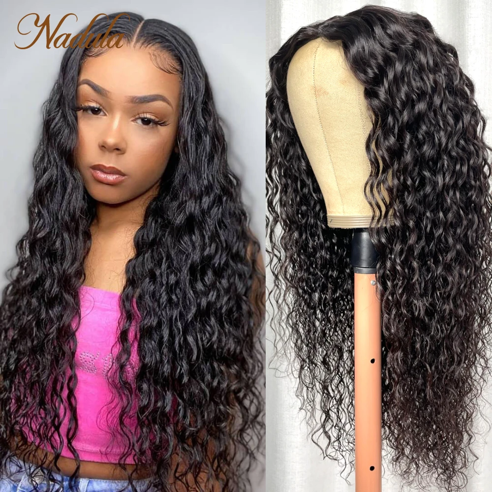 

Nadula Hair V Part Wigs Glueless Curly Hair Wigs Beginner Friendly V Part Human Hair Wig for Women No Sew In No Gel NO Leave Out