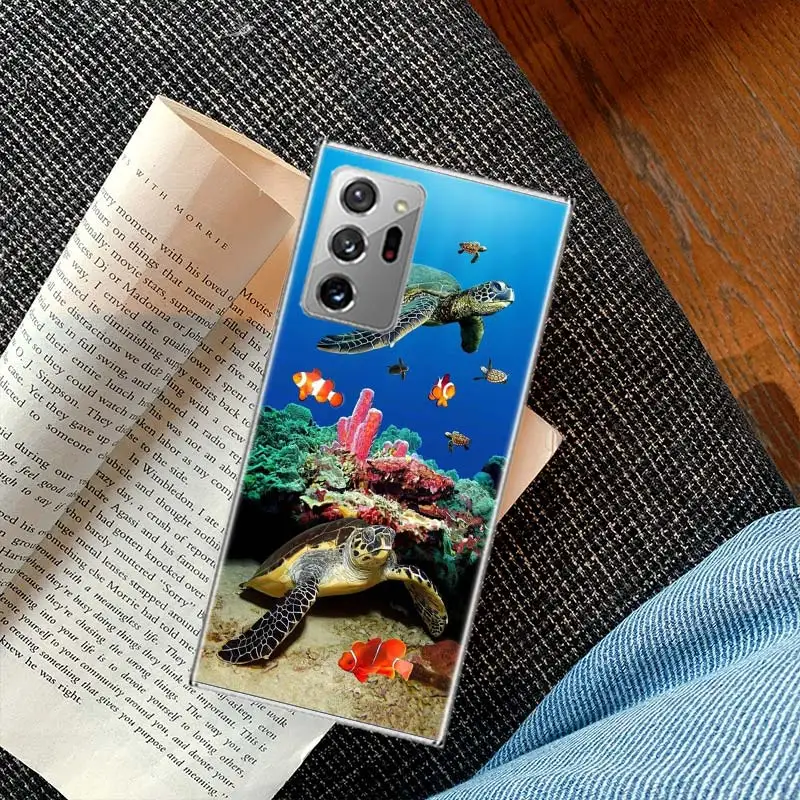Чехол с рисунком морской черепахи для Samsung Galaxy S20 S23 FE S21 S10 Plus S24 S22 Ультратонкий