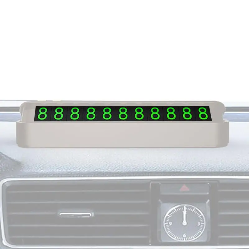 

Car Phone Number Card Magnetic Temporary Parking Card Plate Telephone Number Car Park Stop Automobile Accessories For Car Bus