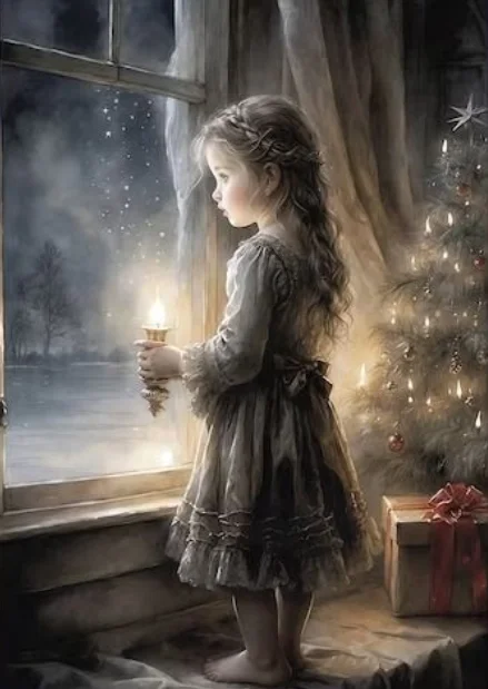 

Классическая печать на холсте "Винтажный зимний уличный пейзаж"