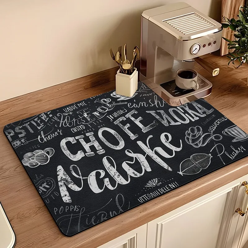 

Мягкий Коврик Из Диатомовой Грязи Для Кофемашины, Легкая Чистка, Износостойкий, Нескользящий, Прямоугольный