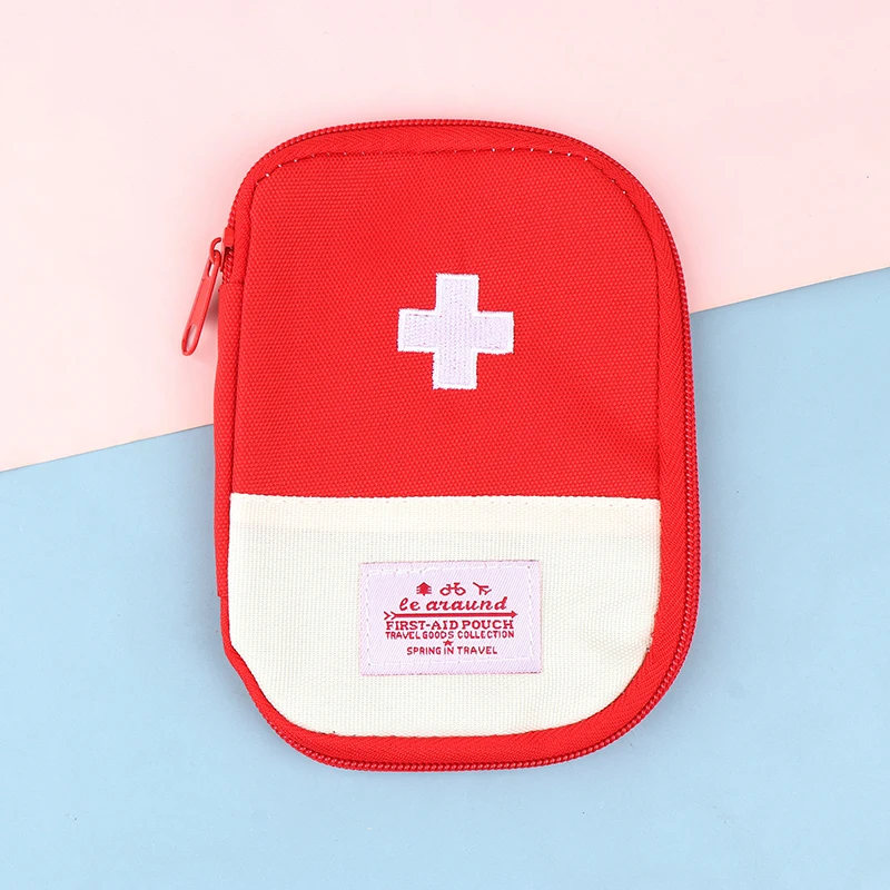 

Милая миниатюрная Портативная сумка для лекарств, аптечка первой помощи, медицинские аптечки, органайзер, сумка для хранения таблеток на открытом воздухе