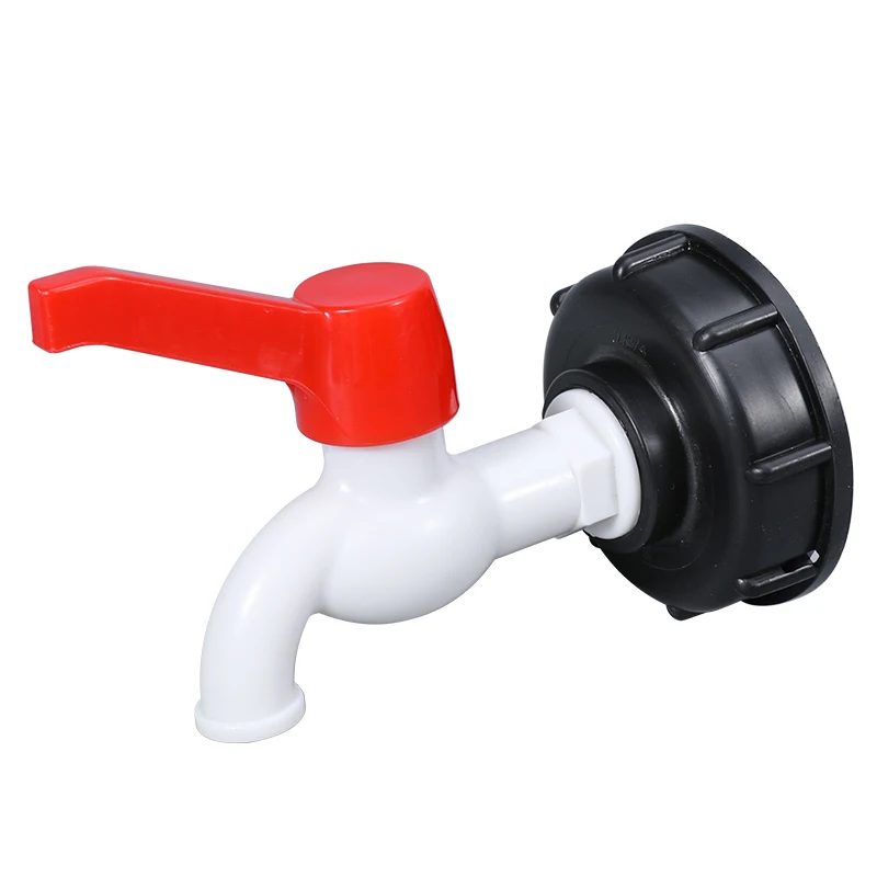 

S60x6 IBC Tank Adapter To Plastic 1/2" 3/4" Tap Replacement Valve Fittings Home Garden Water Connectors Drain Faucet 1Pcs