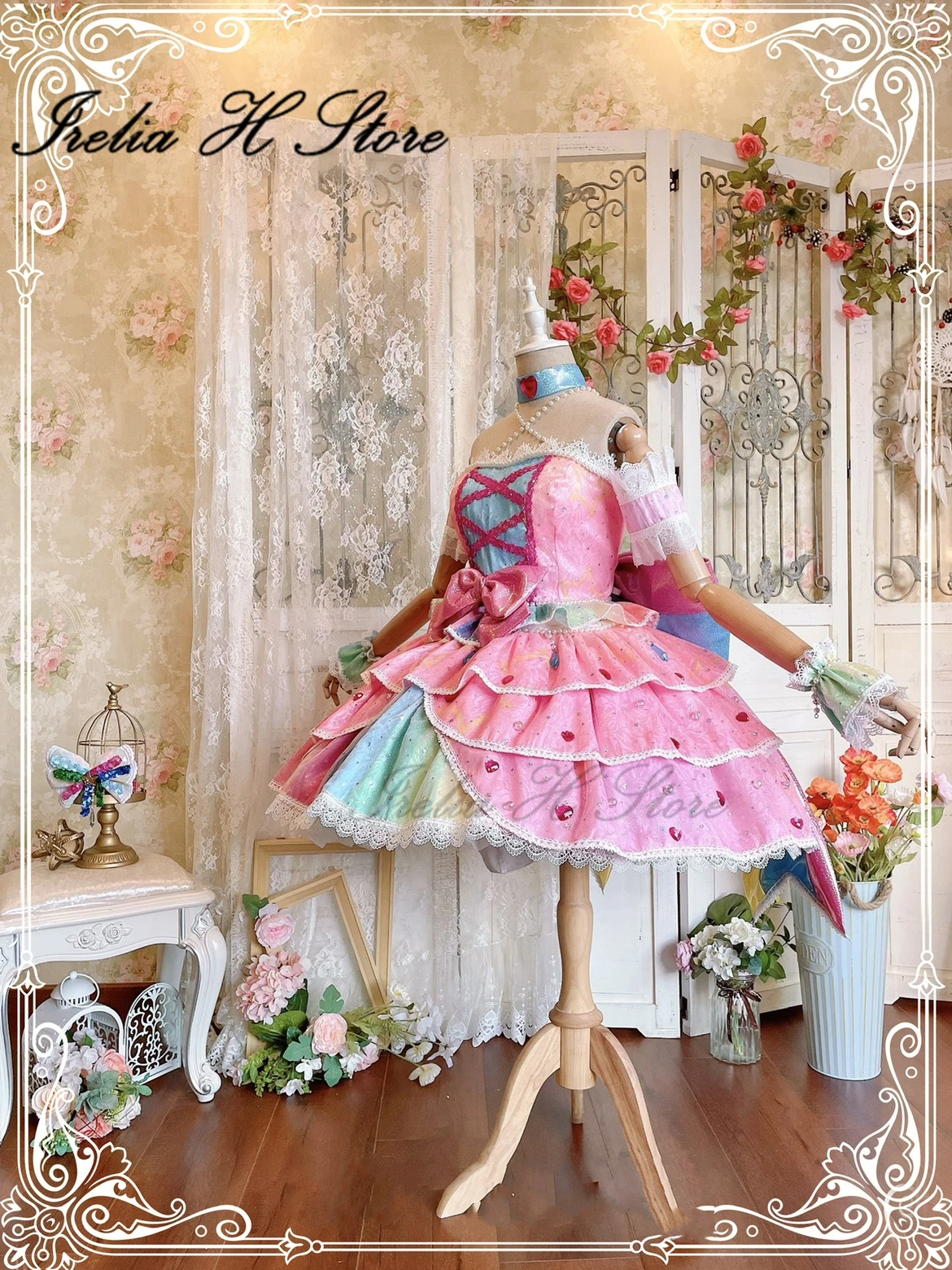 Магазин Irelia H сделанные на заказ звезды Aikatsu! Косплей-костюм nyino Yume платье аниме