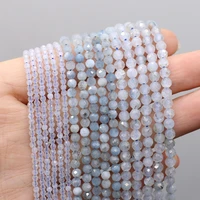 234mm natural moonstone crystal stone beads charms small round loose spacer beads for jewelry making diy bracelet necklaces