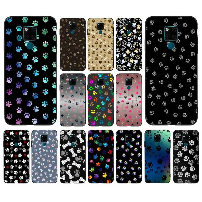 

Best Friends Dog Paw Phone Case for Huawei Mate 20 10 9 40 30 lite pro X Nova 2 3i 7se