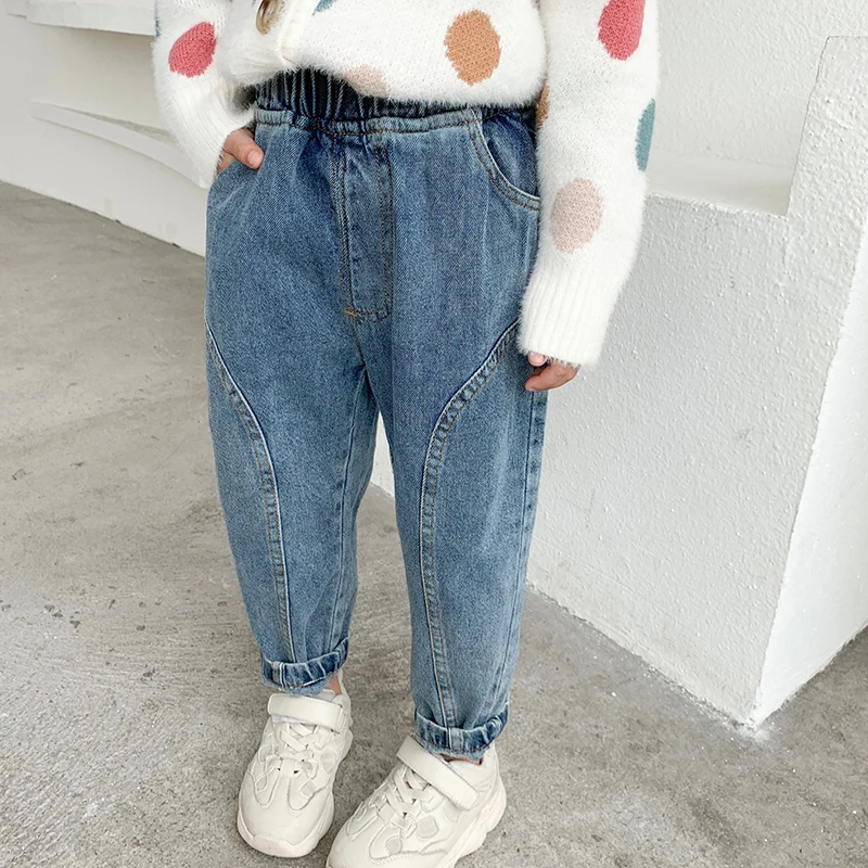 

2023 Spring Girl Denim Pants Kids Clothing Casual Jeans Pants Children's Clothing Baby Girls Denim Pencil Pants Girls' Jeans