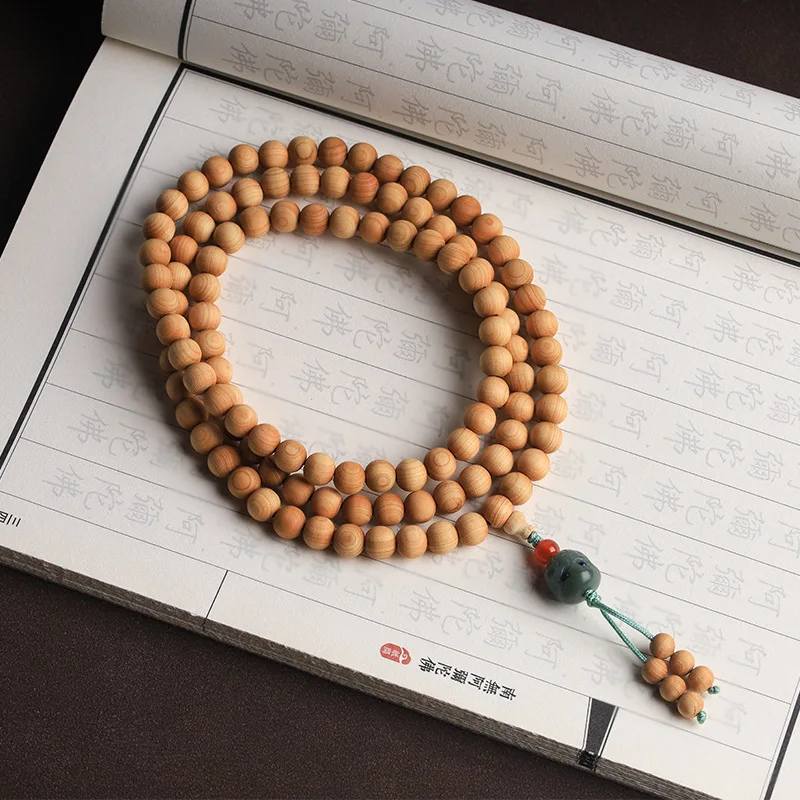 8 мм натуральный аромат Yabo деревянные браслеты 108 молитвенные модели медитация