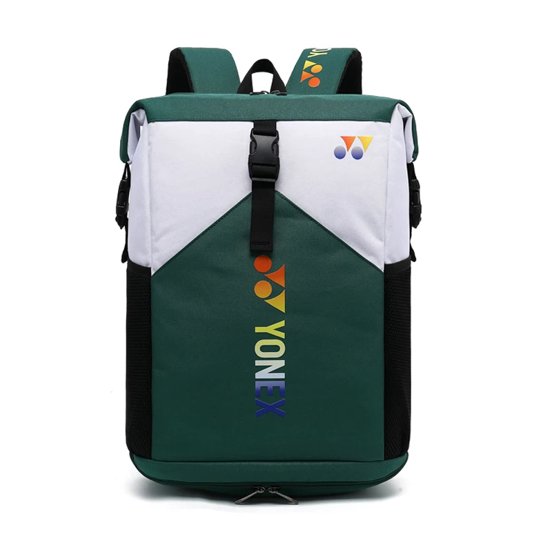 YONEX Badminton Backpack Sport Racquet Bag for 2pcs Racket Light Durable Tennis Shoulder Bag with Independent Shoes Compartment