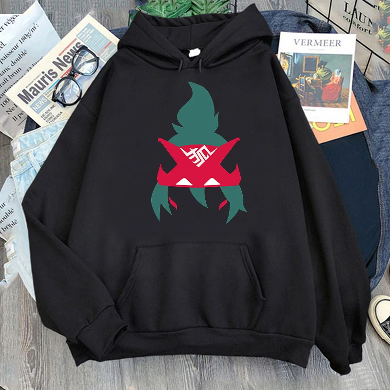 Kawaii  Fox Hoodie Anime Graphic Sweatshirt Hoody Women Clothing Clothes Men's Pullovers kpop clothes Fashion Streetwear