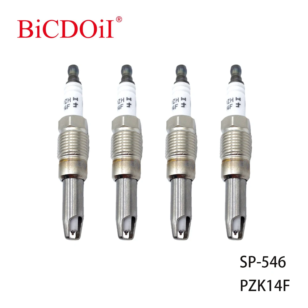 

4Pcs/6Pcs SP-546 PZK14F Platinum Spark Plug For Ford Expedition F150 F250 F350 Lincoln Mark Navigator Mercury SP-515 CYFS-12Y-5