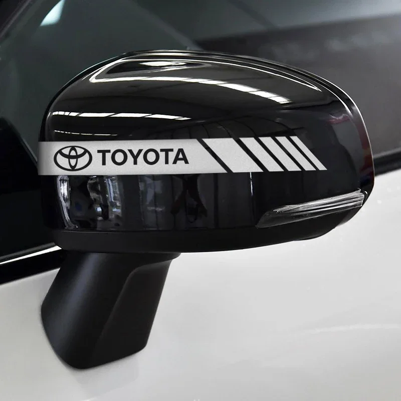 2 шт. автомобильная наклейка цветная полоса гоночные полосы боковое зеркало