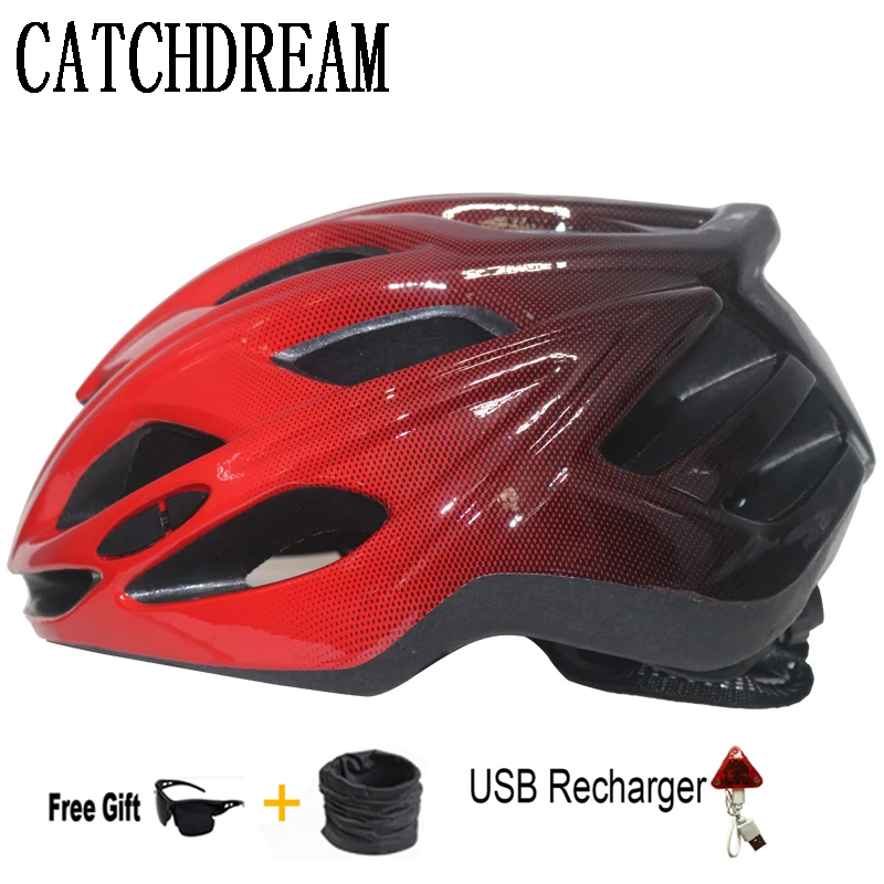 

MTB Road Bike Downhill Helmet LED Lights Cycling Helmet Outdoor Sport Riding Bicycle Helmet For Man