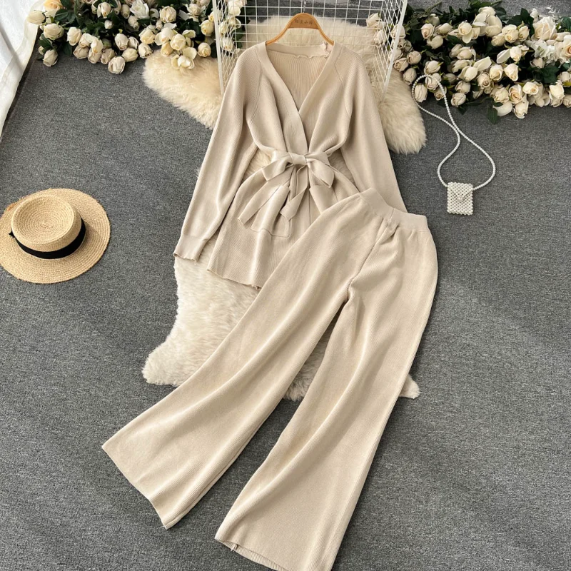 

Fashion Suit Women's Irregular Short-sleeved Top Thin Casual Pants All-match Wide-leg Trousers 2-piece Set Of Women's Fashion
