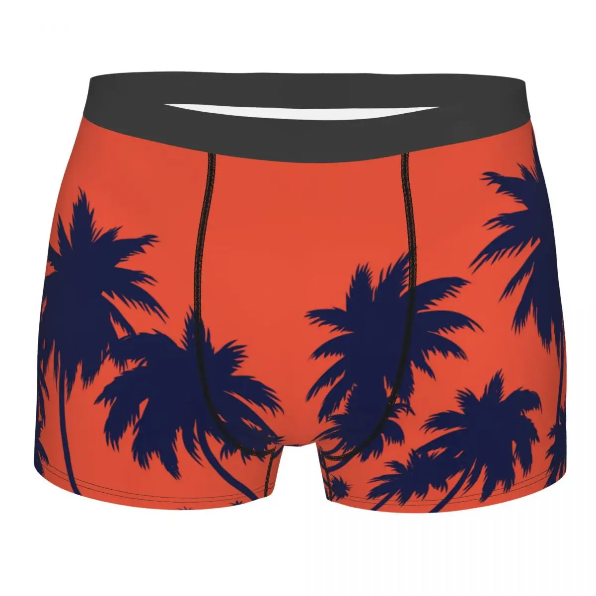 

Men's Panties Underpants Boxers Underwear Dark Palm Trees At Sunset Sexy Male Shorts