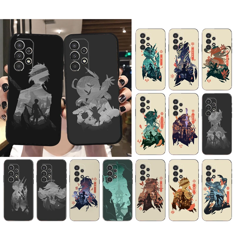 

Phone Case for Samsung Galaxy A73 A53 A13 A22 A12 A32 A71 A21S A33 A52 A72 A23 A51 A31 M31 Anime Genshin Impact Case