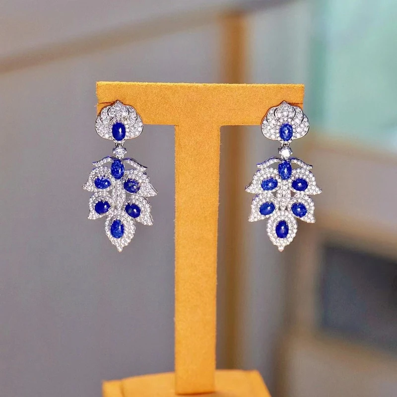 

Женские серьги из серебра 925 пробы, с фианитами