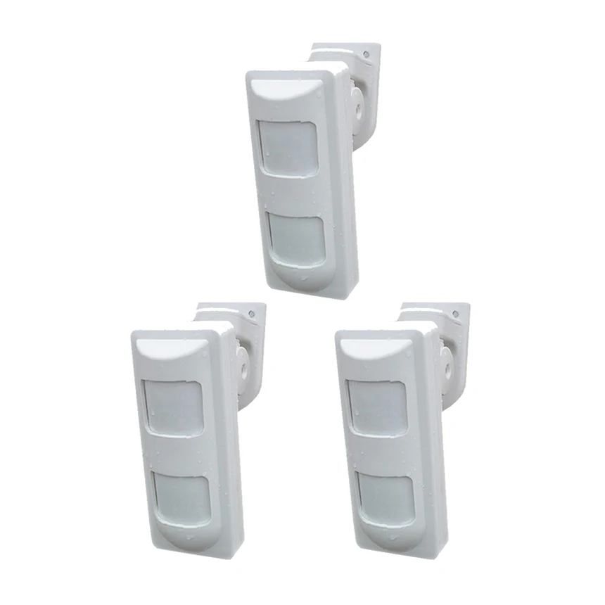 

3pcs Wired MW+pir motion sensor Outdoor Waterproof sensores sensors with Pet Immune smart life alarme security protection