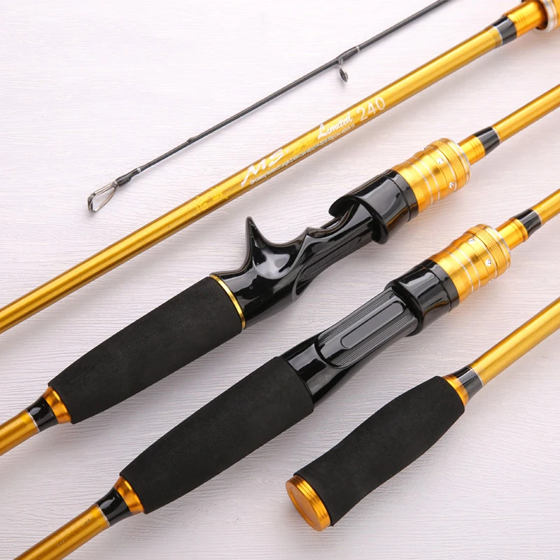 

Lure Rod Carbon M-tuned Lure Rod Gun Handle Straight Handle Lure Rod 2.4 Meters Plug-in Fishing Rod Full Water Fishing Rod
