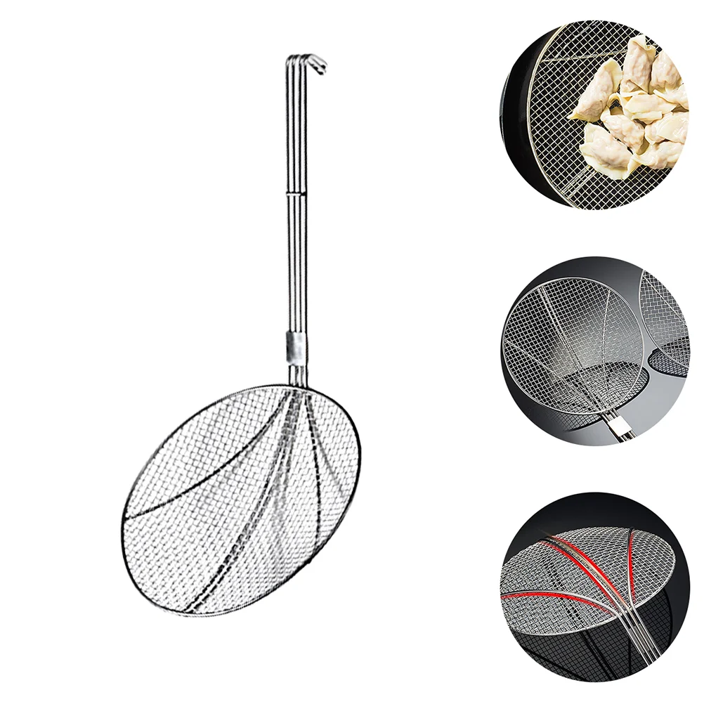 

Strainer Skimmer Spoon Mesh Ladle Spider Wire Frying Kitchen Colander Pasta Fine Cookingsteel Metal Foodhandle Sieve Stainless