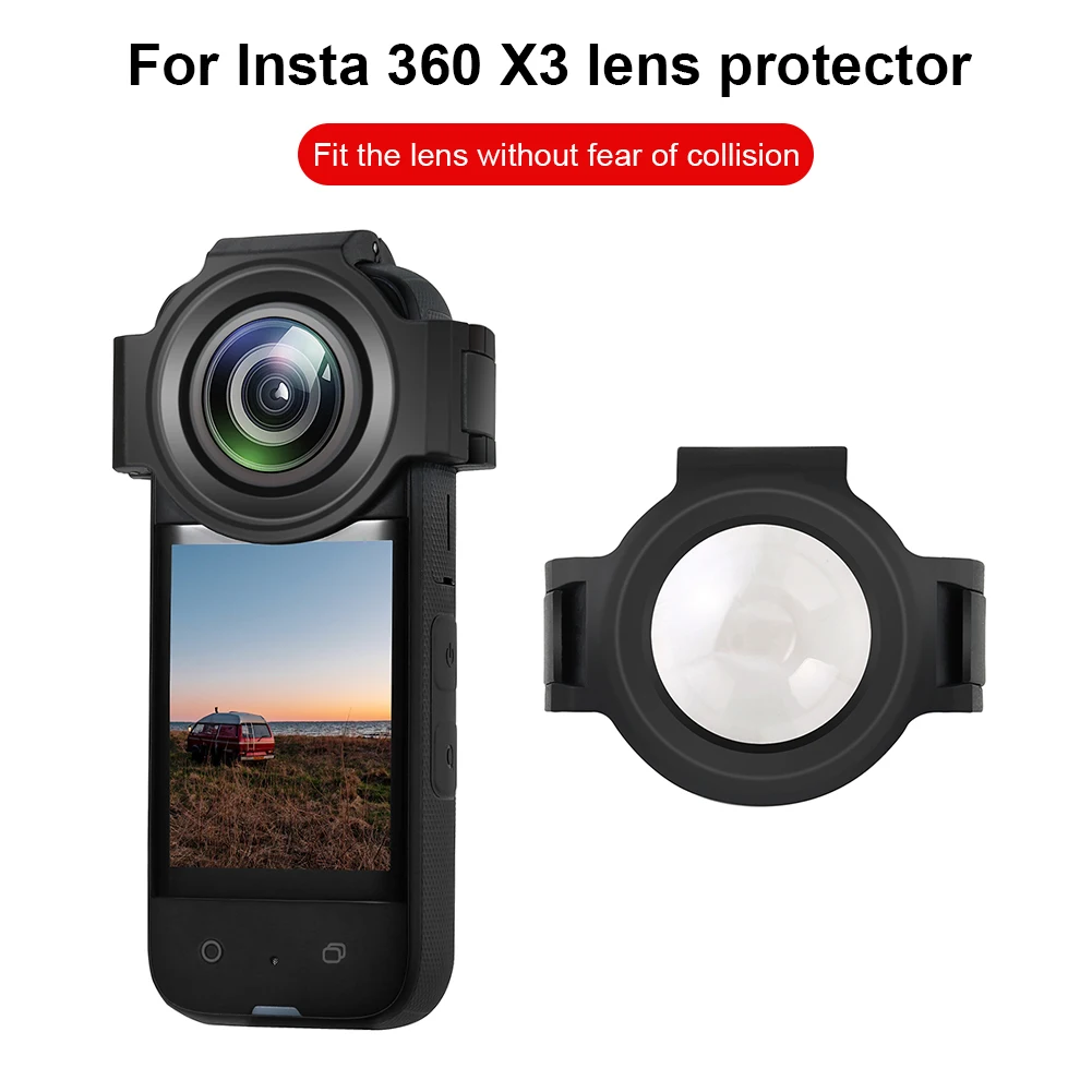 

Защитная крышка для экшн-камеры 9H, оптическое закаленное стекло, защита для объектива ПК камеры, защита от царапин, запасные части для Insta360 ...