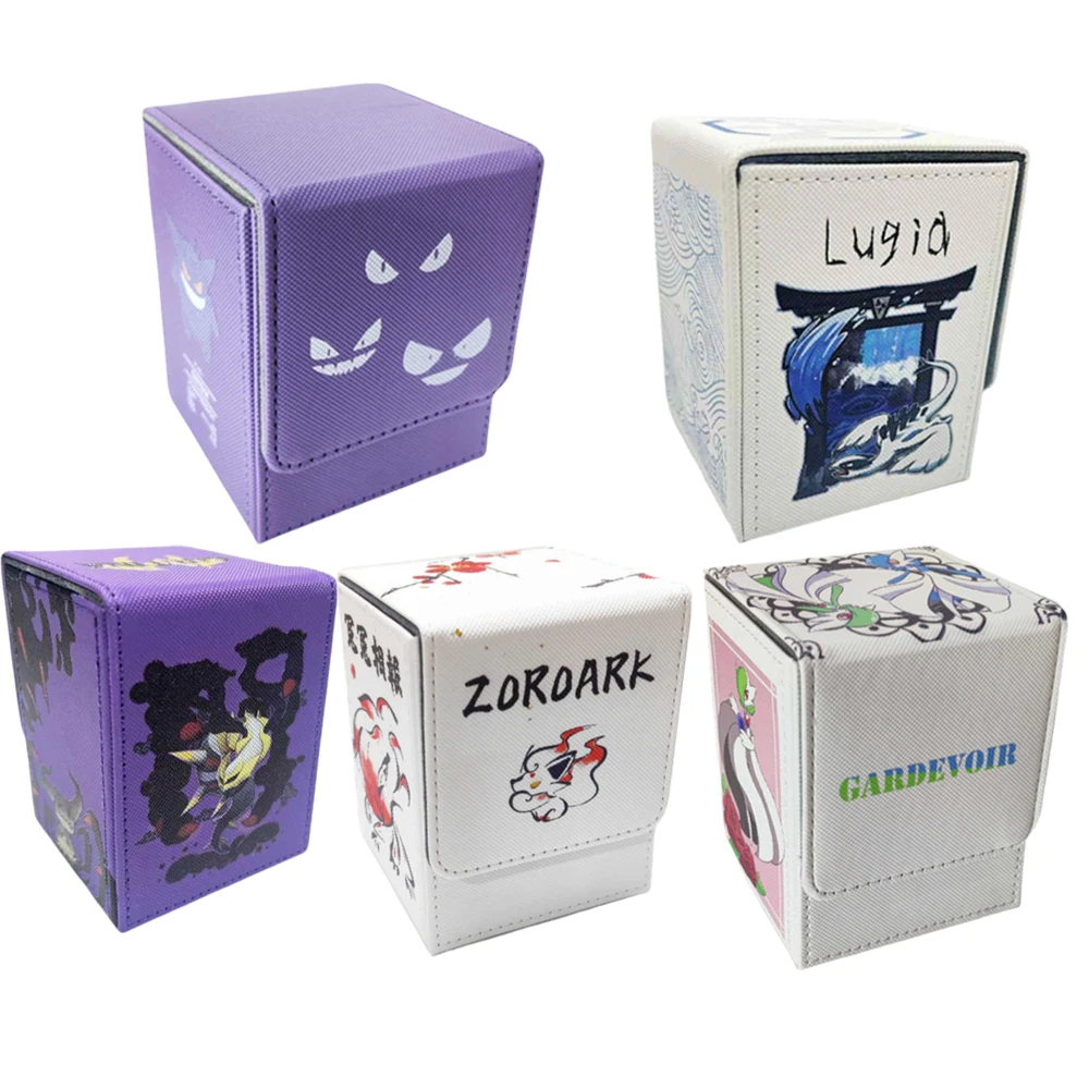 Коробка для карт с покемонами Gengar Lugia Zoroark Gardevoir персонажи аниме Opcg Tcg Ptcg коробка