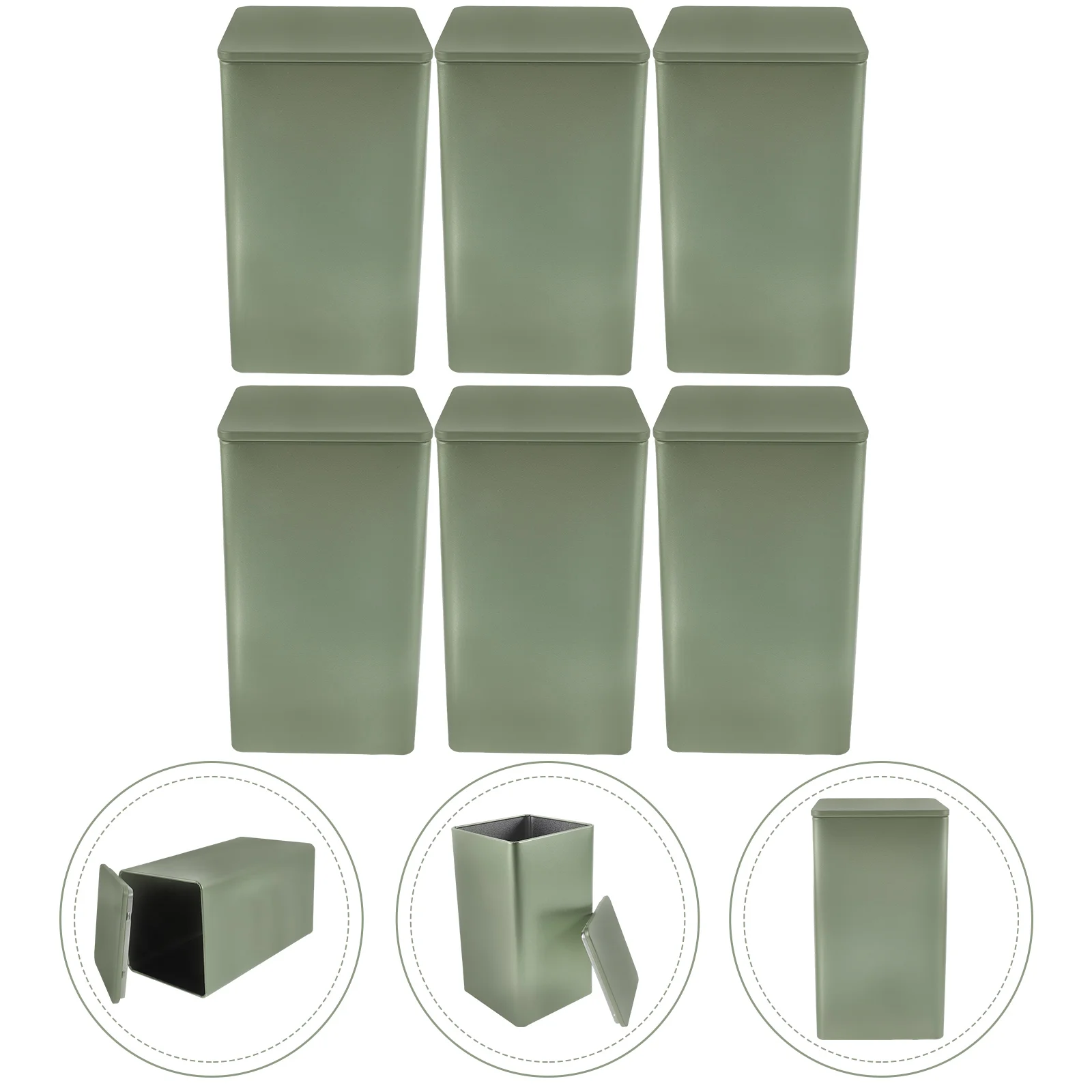 

Dried Fruit Jar Metal Tea Canister Jars With Lid Tinplate Portable Candy Container