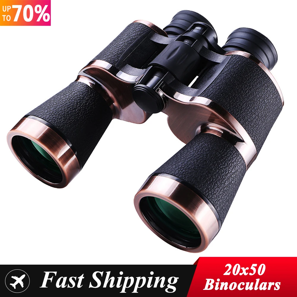 

20x50 HD Powerful Binoculars 1000M Long Range Folding Telescope BAK4 FMC Optics For Hunting Sports Outdoor Camping Travel