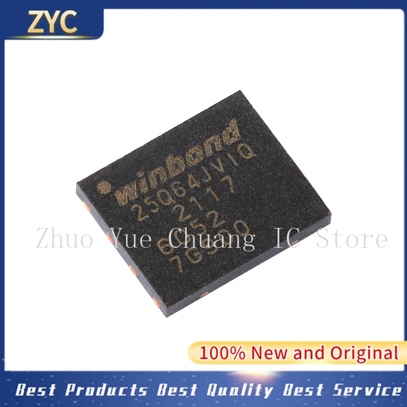 

10 шт./партия W25Q64JVZPIQ 25Q64JVIQ WSON-8 100% Новый оригинальный IC-чип