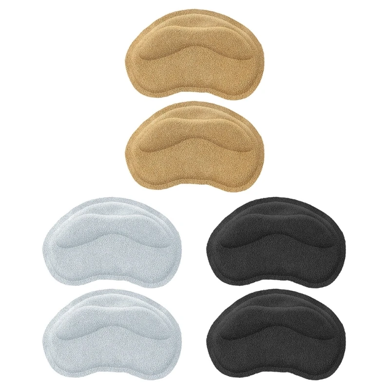 

1 Pair Back of Heel Cushion Inserts Leather Heel Grips Pads for Boot, Loose Shoes, Reusable Adhesive Heel Guards Liners