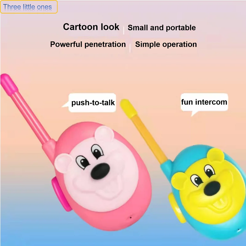 Parent-child Lnteractive Game Mini Toy Boy Girl Handheld Radio Phone Cartoon 2022 Christmas Birthday Gift Children Walkie-talkie
