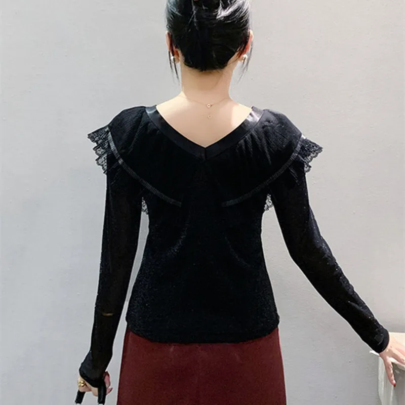 Новая европейская осенняя женская футболка одежда шикарные сексуальные