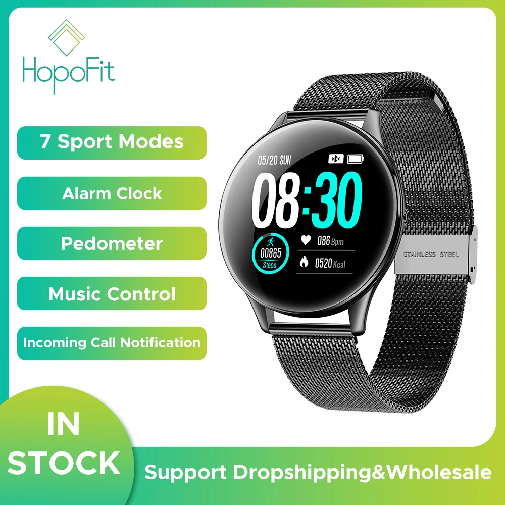 

HopoFit SN58 Smart Watch Men 2021 Women IP68 Waterproof Heart Rate Monitor Sports Fitness Tracker Android IOS Smartwatch Ladies