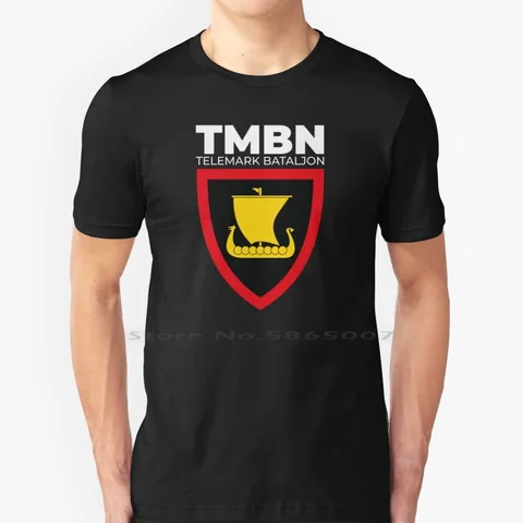 Батальон Telemark, футболка Tmbn из 100% хлопка, армейская батальон Tmbn, норвежская пехота, большой размер 6xl, модная футболка в подарок